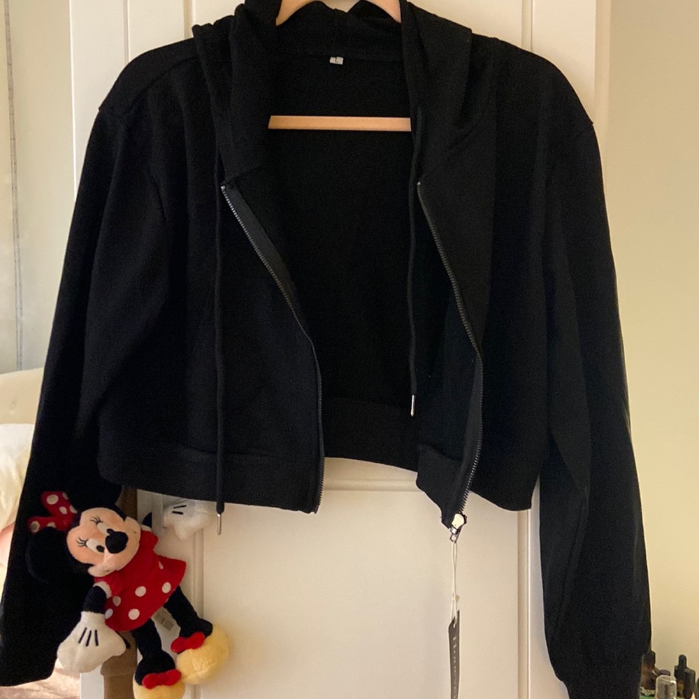 Three hooded sweat jacket .One gray from forever 21size S,two large SHEIN